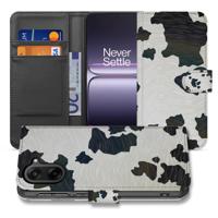 Koeienvlekken Zwart Wit Ontwerp Hoesje voor OnePlus Nord CE 5 | Bookcase Hoesje