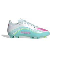 adidas F50 Messi League Gras / Kunstgras Voetbalschoenen (MG) Kids Wit Turquoise Roze