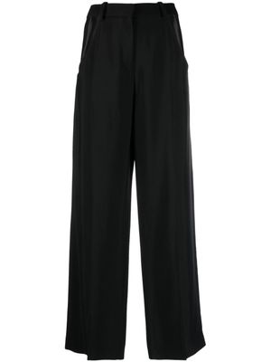 Mugler pantalon de tailleur ample à découpes - Noir