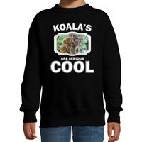 Sweater koalas are serious cool zwart kinderen - koalaberen/ koala trui - thumbnail