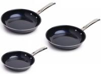 Nexxt Koekenpan - Ø20, Ø24 of Ø28 cm - Keramisch met Diamantcoating - RVS Greep - Vaatwasserbestendig
