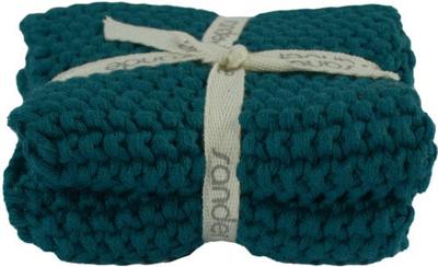 Sander Sander pannenlappen 2 stuks Allstars 22x22 Fb. 44 - Petrol