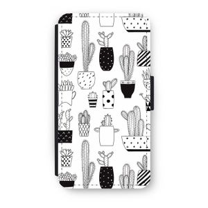 Cactusmotief: iPhone X Flip Hoesje