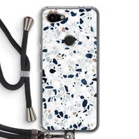 Terrazzo N°1: Pixel 3a Transparant Hoesje met koord