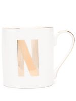 Bitossi Home tasse Lettre N en porcelaine - Tons neutres