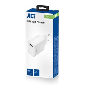 ACT AC2110 oplader voor mobiele apparatuur Universeel Wit AC Binnen