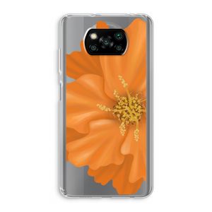 Orange Ellila flower: Xiaomi Poco X3 Pro Transparant Hoesje