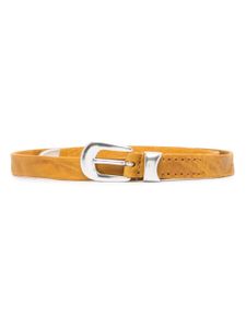 OUR LEGACY ceinture en cuir texturé - Jaune