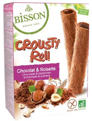 Bisson Crousty roll choco hazelnoot bio Bisson Crousty roll choco hazelnoot bio