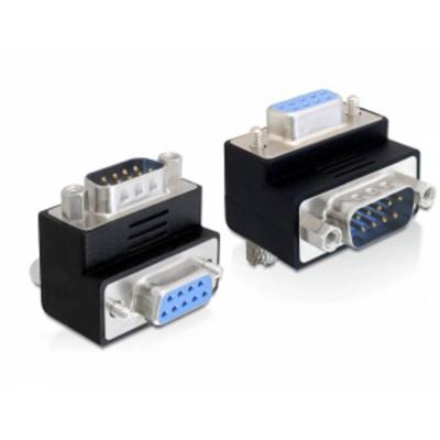 Delock 65267 VGA Adapter [1x D-sub stekker 9-polig - 1x D-sub bus 9-polig] Zwart