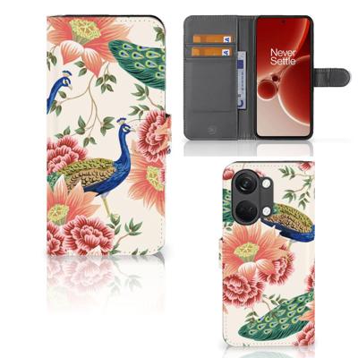 Telefoonhoesje | Met pasjeshouder | voor OnePlus Nord 3 Pink Peacock