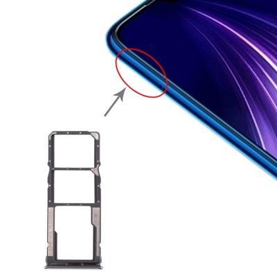 SIM-kaart lade + SIM-kaart lade + micro SD-kaart lade voor Xiaomi Redmi Note 8 (zilver)