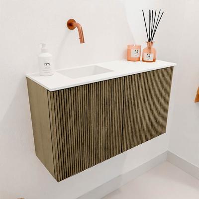 Toiletmeubel Mondiaz Joya | 70 cm | Meubelkleur Dusk | Faye wastafel Talc Links | Zonder kraangat(en) Toiletmeubel Mondiaz Joya | 70 cm | Meubelkleur Dusk | Faye wastafel Talc Links | Zonder kraangat(en)