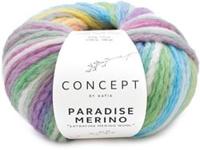 Katia Paradise Merino 500 Ecru-Groen-Blauw-Geel