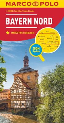 Wegenkaart - landkaart D12 Beieren - Bayern Nord | Marco Polo Wegenkaart - landkaart D12 Beieren - Bayern Nord | Marco Polo