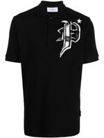 Philipp Plein polo Skull & Bones en jersey - Noir - thumbnail