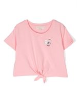 Michael Kors Kids t-shirt à logo métallisé - Rose