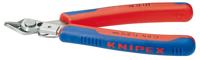 KNIPEX electronic super knips 78 13 125 elektronica-tang (rood/blauw)