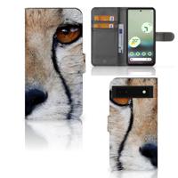Google Pixel 6A | Telefoonhoesje | Met pasjeshouder | Cheetah