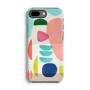 Bold Rounded Shapes: iPhone 8 Plus Tough Case