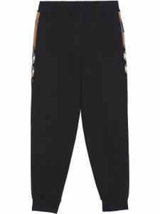 Burberry pantalon de jogging Stephan à motif Vintage Check - Noir