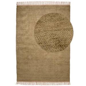 Tapeso Viscose vloerkleed - Gem olijfgroen - 300x400 cm