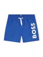 BOSS Kidswear short de bain à logo imprimé - Bleu