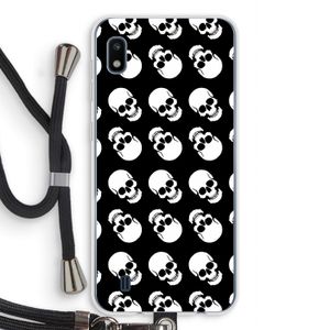 Musketon Skulls: Samsung Galaxy A10 Transparant Hoesje met koord