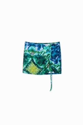 Tie-dye minirok - GREEN - L
