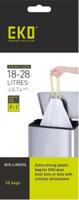 Afvalzak EKO type F-1 18-28 liter met trekband wit 20 stuks