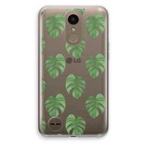 Monstera leaves: LG K10 (2017) Transparant Hoesje
