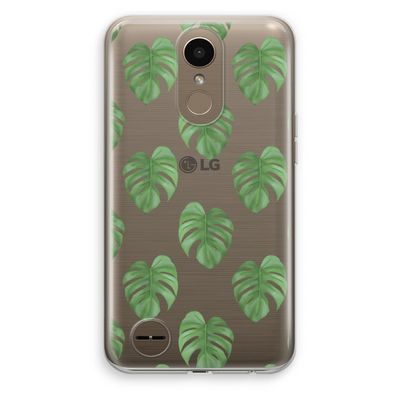 Monstera leaves: LG K10 (2017) Transparant Hoesje