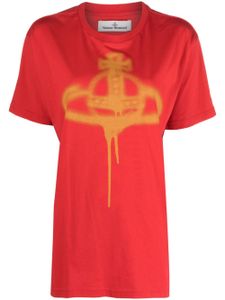 Vivienne Westwood t-shirt en coton à imprimé Orb - Rouge