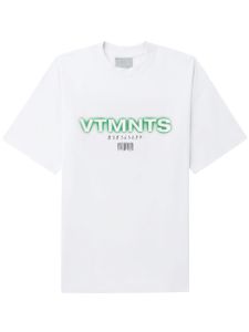 VTMNTS t-shirt à logo imprimé - Blanc