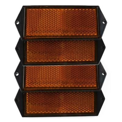 Benson Reflector - set 4x - oranje - schroefbevestiging - 104 x 40 mm