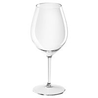 1x Witte of rode wijn glazen 51 cl/510 ml van onbreekbaar transparant kunststof - Wijnglazen - thumbnail