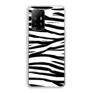 Zebra pattern: Oppo A94 5G Transparant Hoesje
