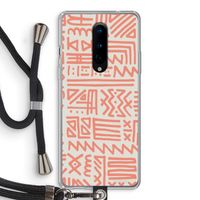 Marrakech Pink: OnePlus 8 Transparant Hoesje met koord