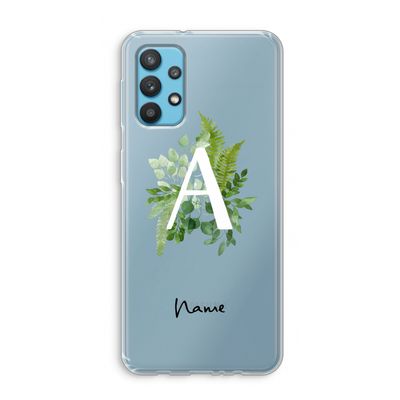 Green Brush: Samsung Galaxy A32 4G Transparant Hoesje