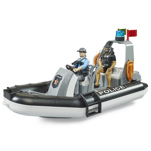 Bruder Politieboot met Politieagent
