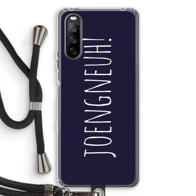 Joengneuh!: Sony Sony Xperia 10 III Transparant Hoesje met koord