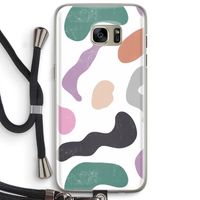 Memphis Shapes: Samsung Galaxy S7 Edge Transparant Hoesje met koord
