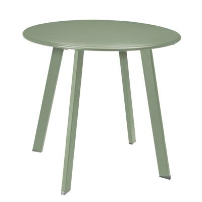 Tuin bijzettafeltje - groen - metaal - Dia 50 cm - rond - koffietafel