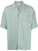 izzue chemise à logo brodé - Vert