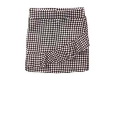 DJ Dutchjeans geruite rok antraciet