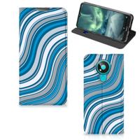 Nokia 3.4 | Hoesje met Magneet | Waves Blue