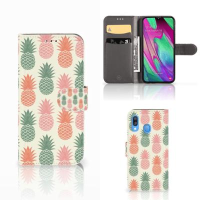 Samsung Galaxy A40 | Book Cover | Ananas