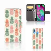 Samsung Galaxy A40 | Book Cover | Ananas