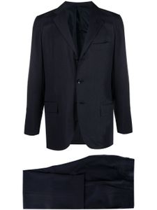 Kiton costume à simple boutonnage - Bleu