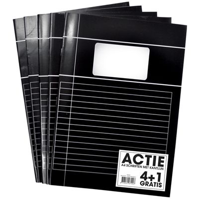 Pk5 Schriften A4 lijn Zwart